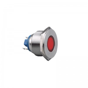 22mm LED metal signal indicator light 3v 5v 6v 12v 24v power light