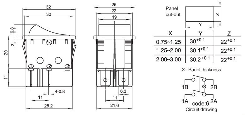 16A250VAC, 10A125VAC întrerupător basculant ON OFF Iluminare Comutator basculant (8)