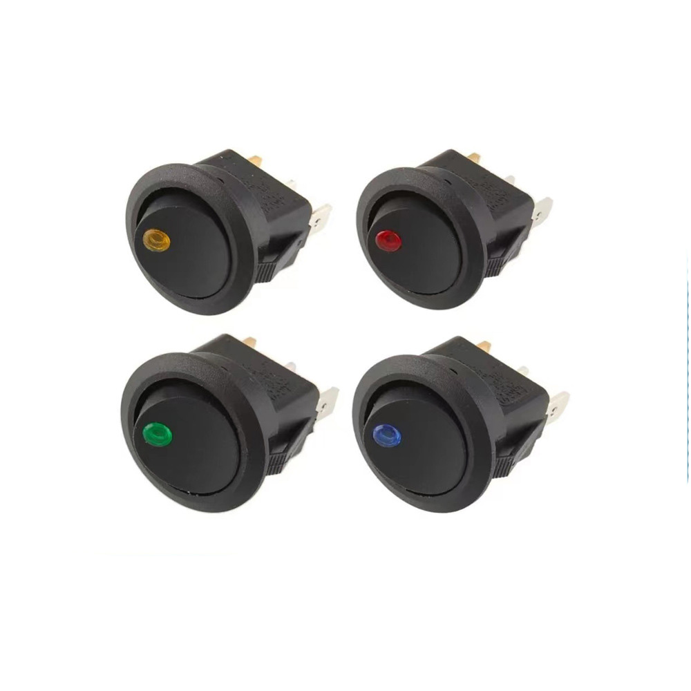 Калиди рокери 6A/250VAC, 10A/125VAC ON OFF Калиди рокери мудаввар бо нуқта