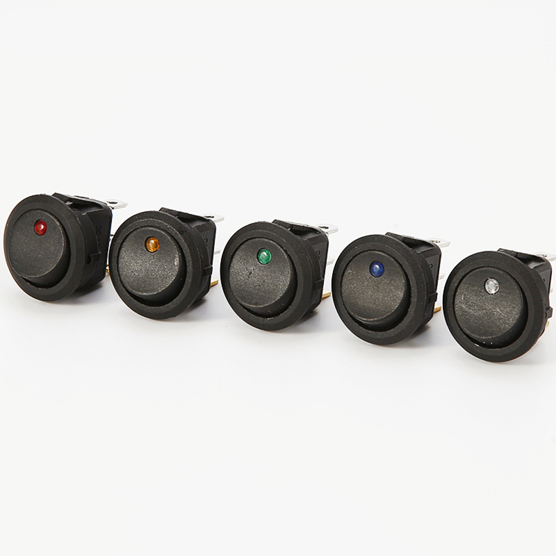 Калиди рокери 6A/250VAC, 10A/125VAC ON OFF Калиди рокери мудаввар бо нуқта