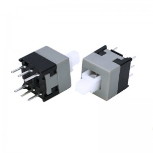 6  pins 8.5mm On-off latching Self locking Swtich KFC-05B-850-6GZ