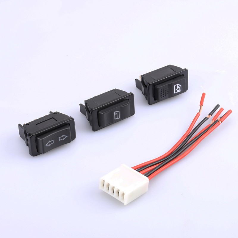 Window regulator switch double-arrow power window switch 5-pin self-reset rocker switch