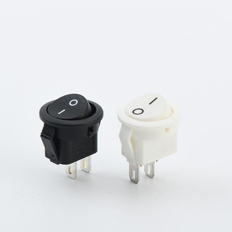 KCD1 20MM Round Rocker Switch With Black Button with 2 Pins