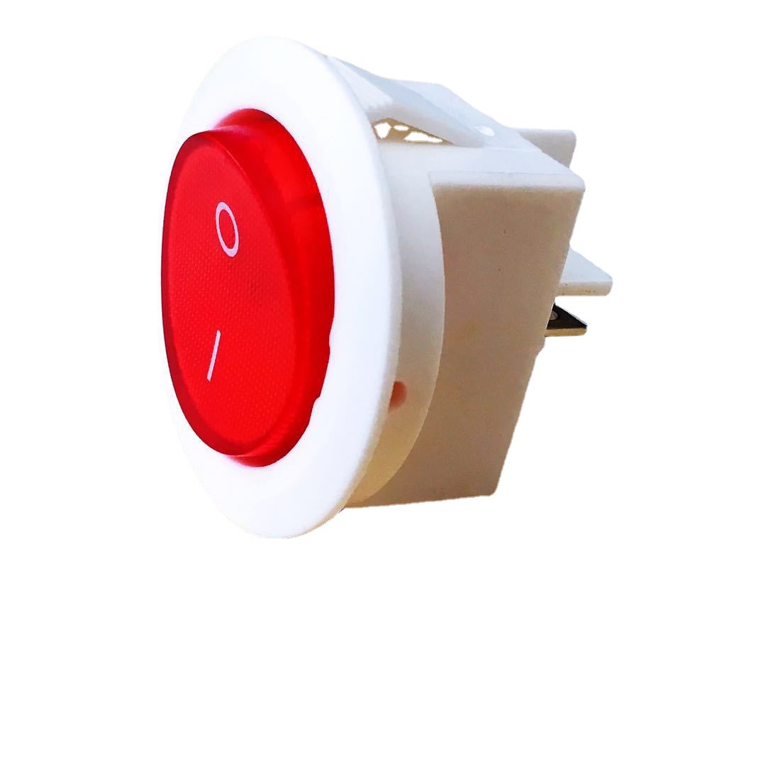 Overload Switch Factories Round rocker switch with light circuit breaker protection