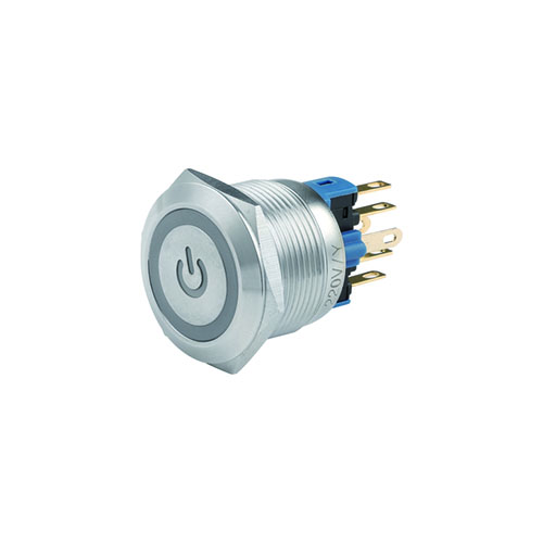 stainless steel latching push button switch