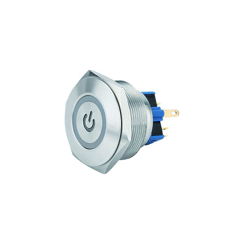 30mm Metal button switch self-recovery self-locking round power supply standard LED waterproof button small switch 3V5V6V48V