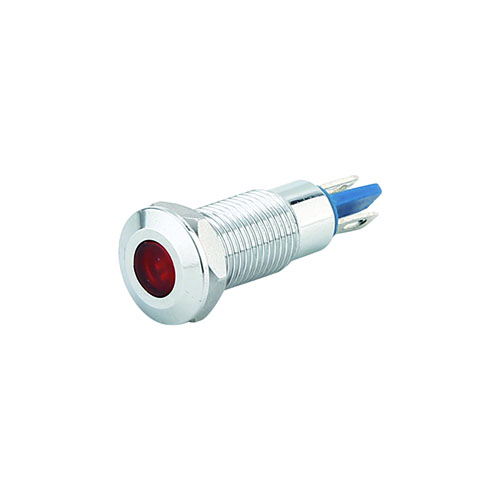 8mm Metal Signal Indicator Waterproof LED High Brightness Blue Green Red 6V/12V/24V/220V