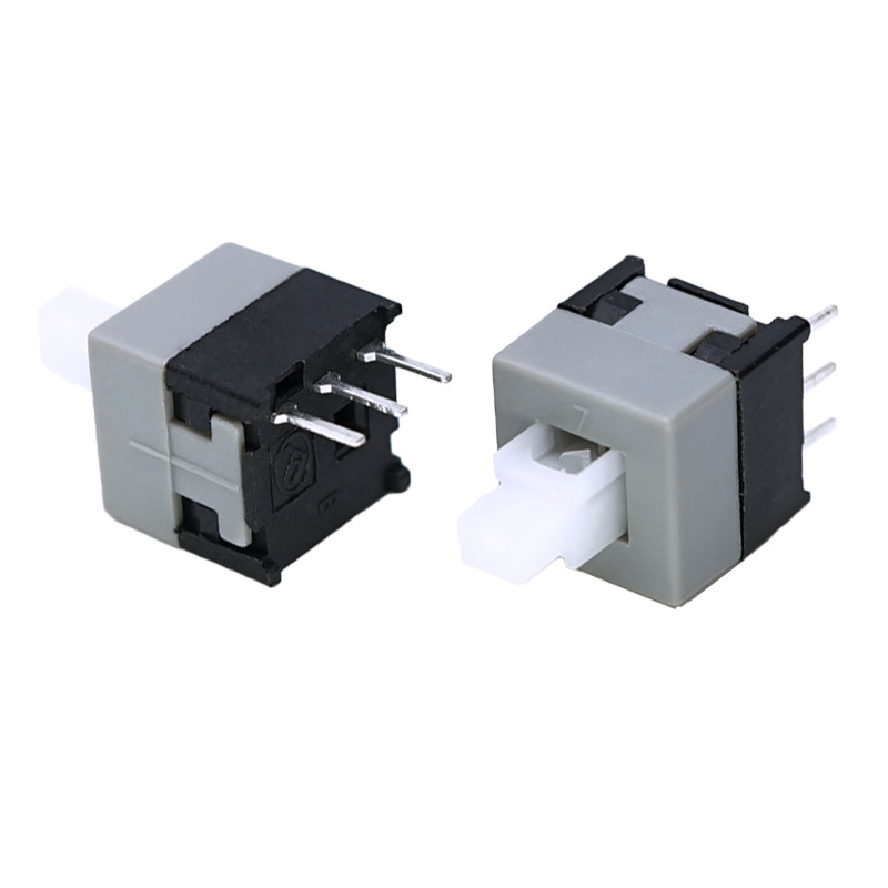 Self Locking Switch Supplier self locking switch maintenance 3pin 8*8.5mm through hole push button switch self-locking