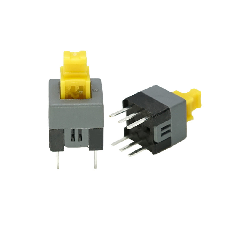 Cheap Self Locking Switch Supplier self locking switch benefits 7*7*12 Latching Push Button Switch 6 Pin DIP Vertical