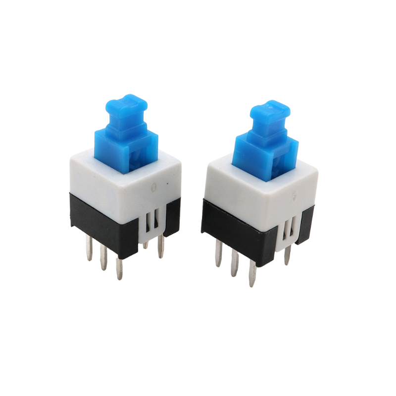 Cheap Self Locking Switch Supplier self locking switch benefits 7*7*12 Latching Push Button Switch 6 Pin DIP Vertical