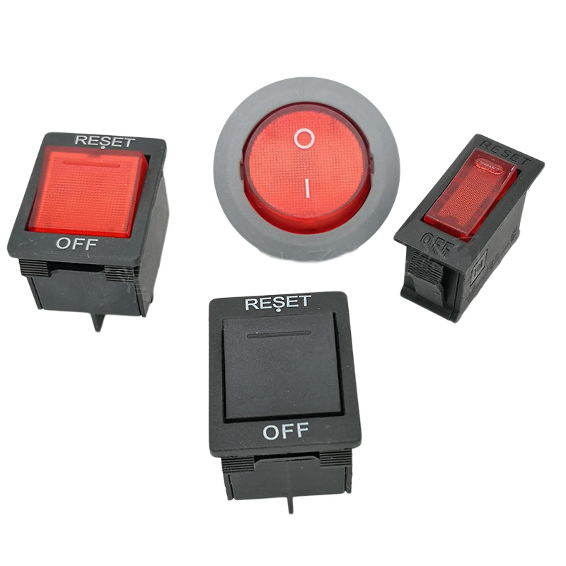 Overload Switch Factories Four-pin overload rocker power switch