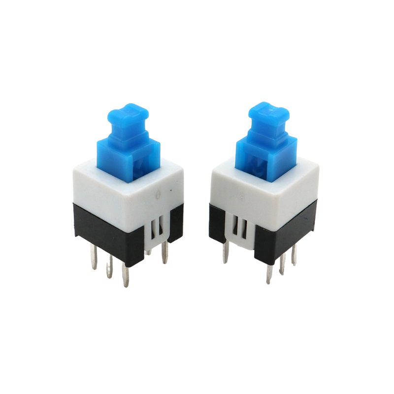 Cheap Self Locking Switch Supplier self locking switch benefits 7*7*12 Latching Push Button Switch 6 Pin DIP Vertical