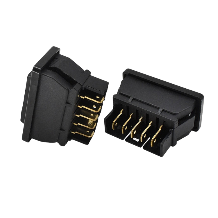 Window regulator switch double-arrow power window switch 5-pin self-reset rocker switch