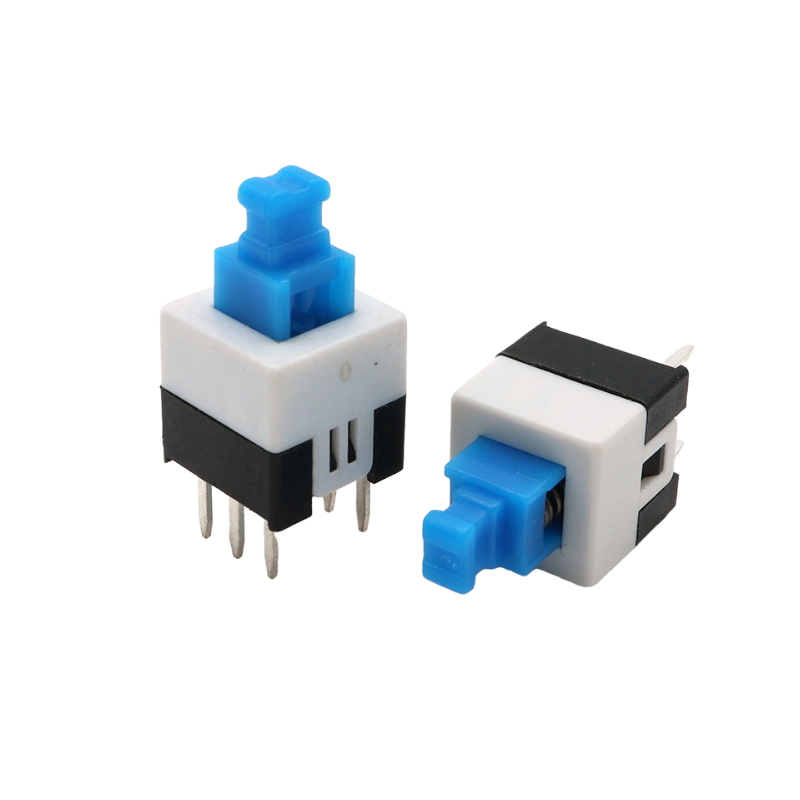 Cheap Self Locking Switch Supplier self locking switch benefits 7*7*12 Latching Push Button Switch 6 Pin DIP Vertical